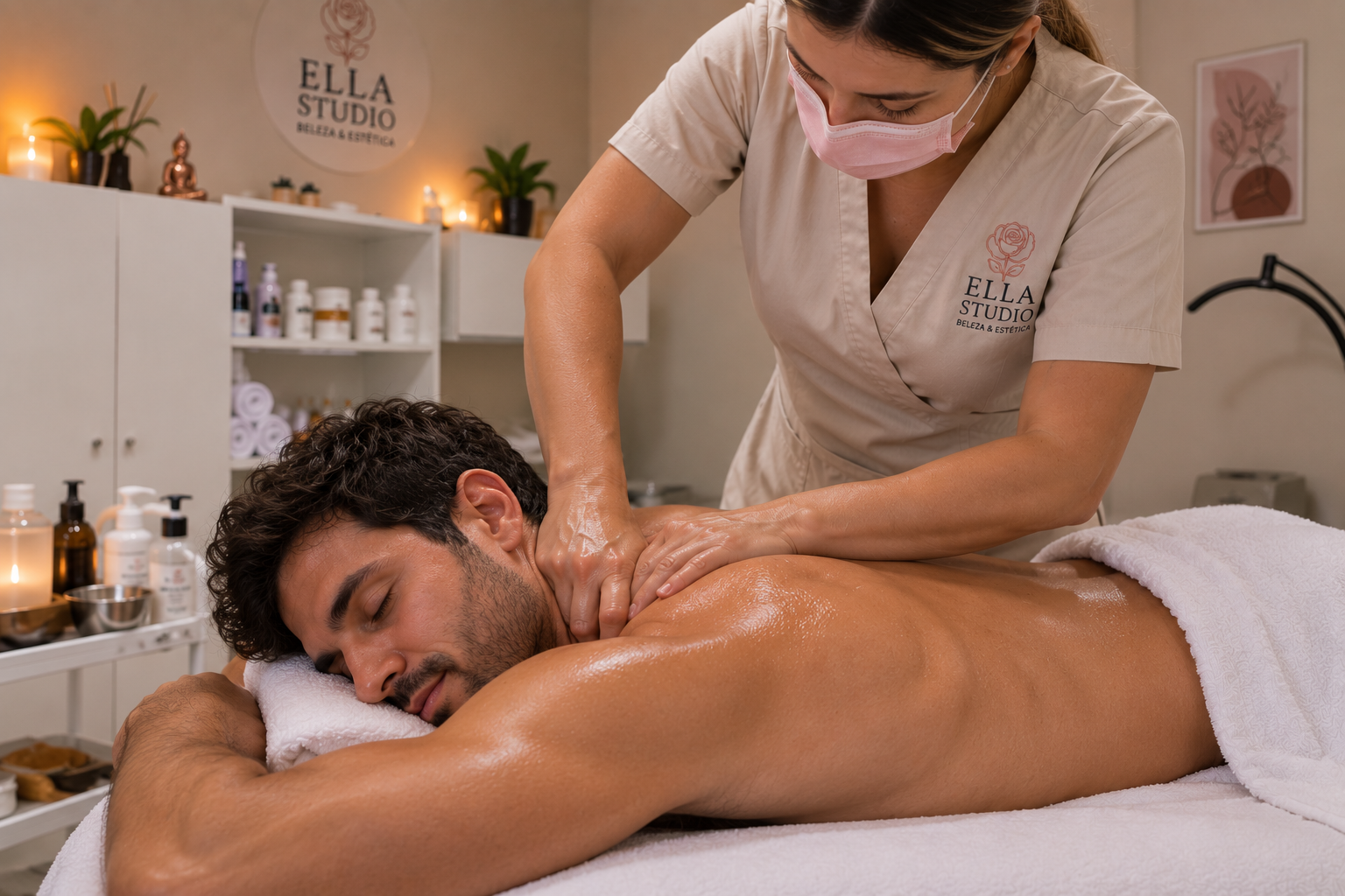 Massagem terapêutica masculina no ELLA MEN em Valinhos