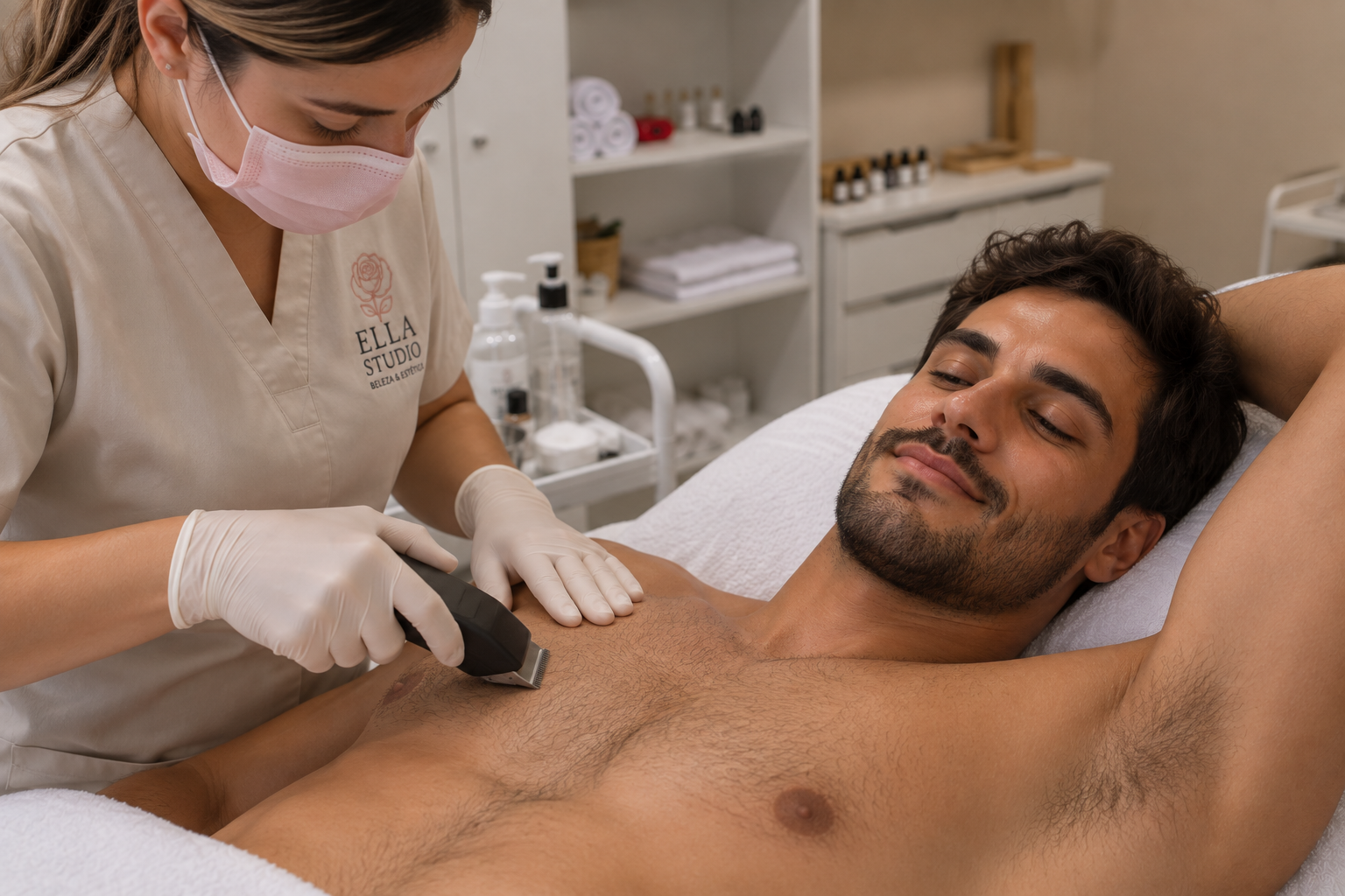 Depilação e epilação masculina no ELLA MEN em Valinhos